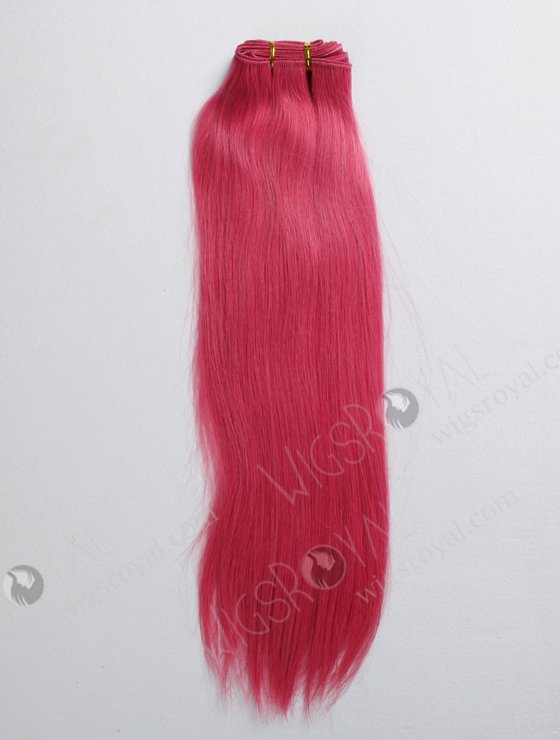 16" Brazilian Virgin Straight Pink Weave Hair WR-MW-056-16456