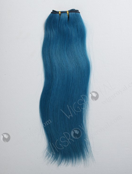 Blue Color Brazilian Straight Hair Weave Bundles WR-MW-064-16351