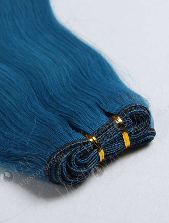 Blue Color Brazilian Straight Hair Weave Bundles WR-MW-064-16353