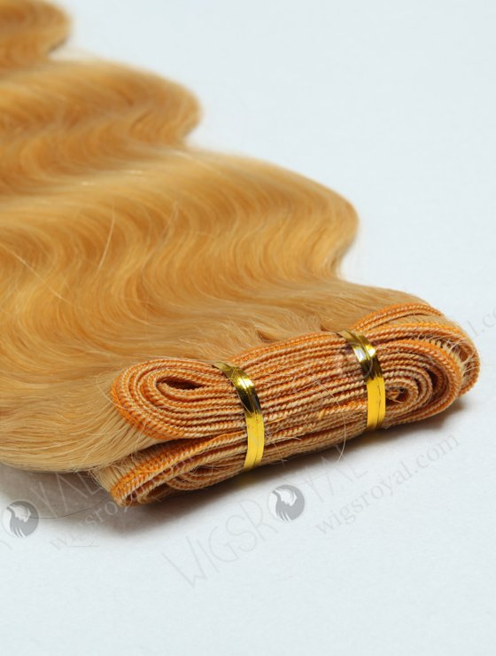 Yellow Color Virgin Body Wave Brazilian Hair Bundles WR-MW-067-16320