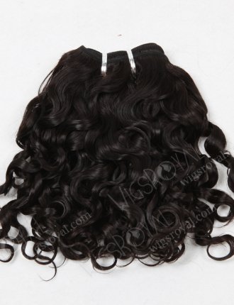 In Stock Brazilian Virgin Hair 10" Molado Curly Natural Color Machine Weft SM-437