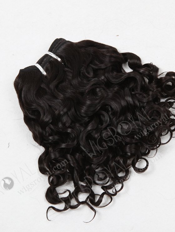 In Stock Brazilian Virgin Hair 10" Molado Curly Natural Color Machine Weft SM-437-16217