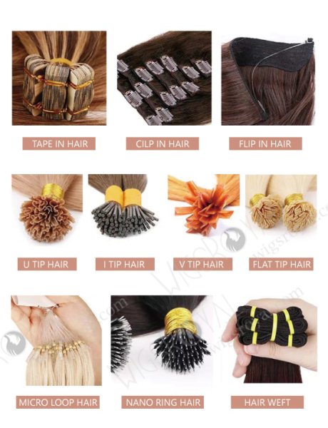 Summary of Various Styles of Virgin Hair Tape Hair Extension WR-TP-005