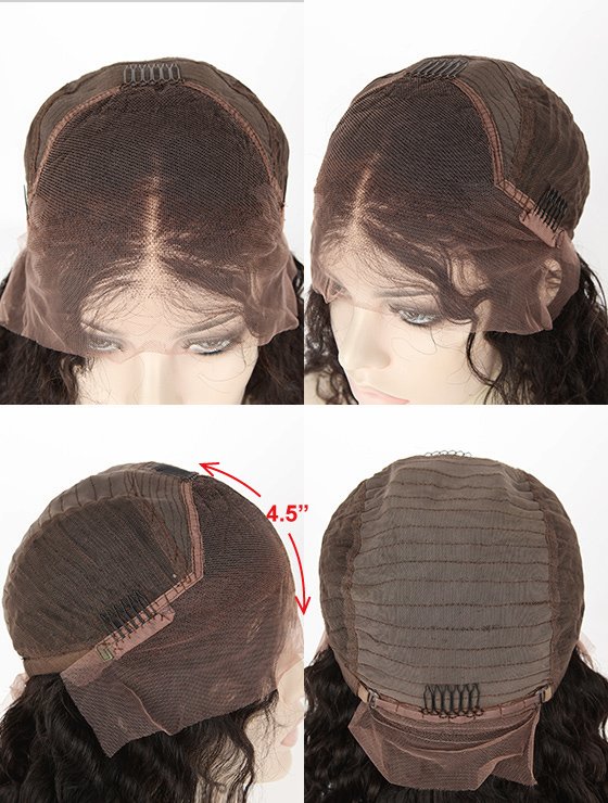 Middle Part Wigs Human Hair Lace Front WR-CLF-010-17405