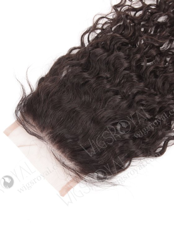 In Stock Indian Virgin Hair 16" Curly 15mm Natural Color Top Closure STC-245-17033