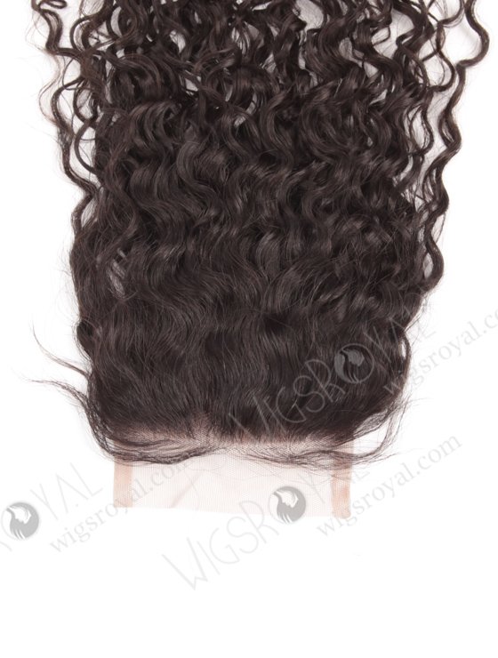 In Stock Indian Virgin Hair 16" Curly 15mm Natural Color Top Closure STC-245-17035