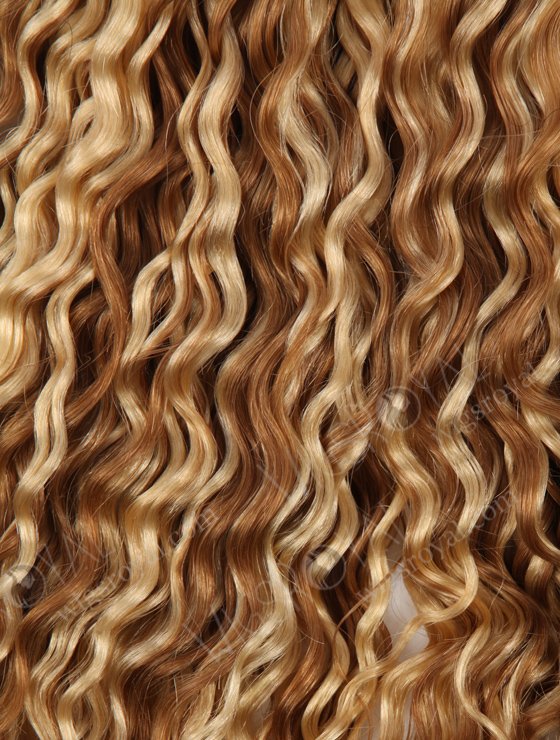 Deep Wave 18'' Brazilian Virgin 613/8# Piano Color Hand-tied Weft Hair Extensions WR-HTW-007-17136