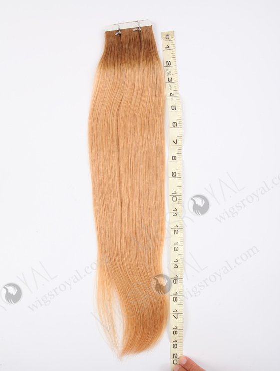 Top quality 18''Brazilian virgin T8/16# Color Straight Tape Hair Extension WR-TP-007-17329