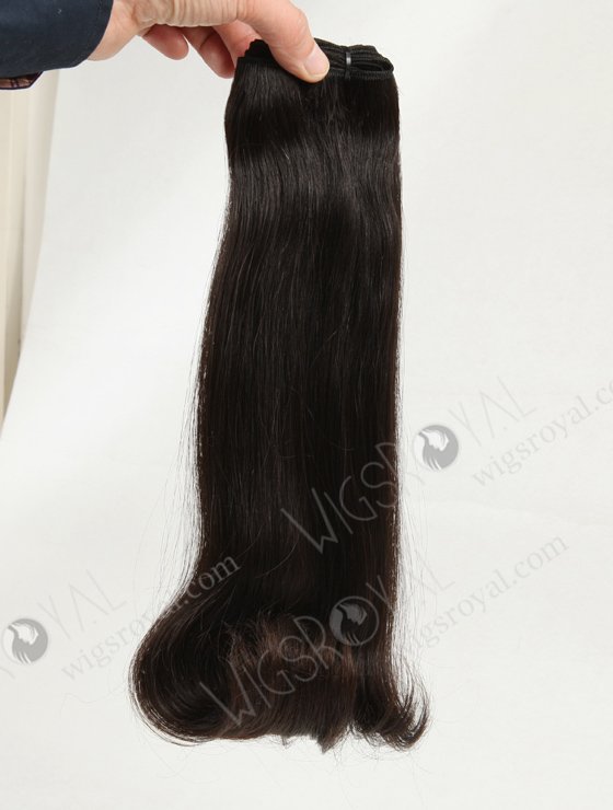 Double Draw 14" Straight with Roll Curl Tip Virgin Peruvian Hair Bundles WR-MW-014-16800