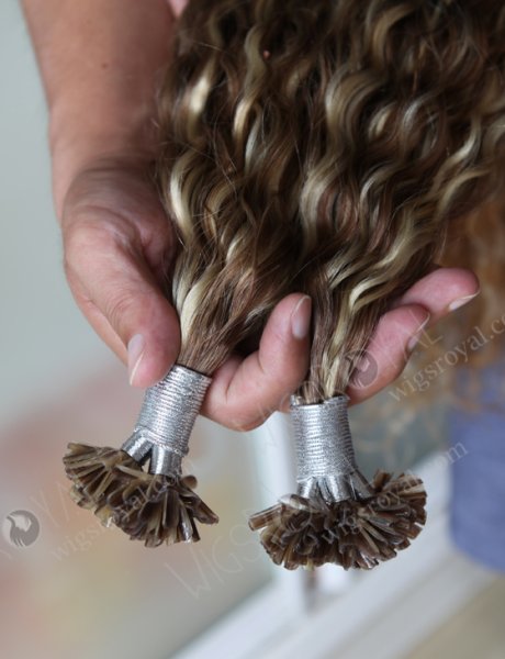 U tip keratin European virgin hair 22'' straight F 30#/27# color WR-PH-019