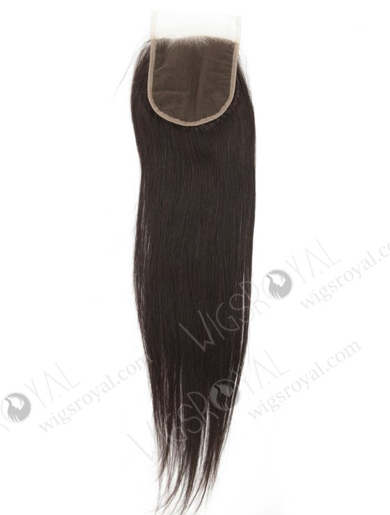 In Stock Indian Remy Hair 20" Straight Natural Color Top Closure STC-269