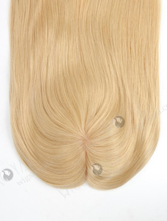 Best Real Human Hair Toppers for Women 16 Inch Blonde Color Full Volume Topper-073-17226