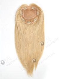 Best Real Human Hair Toppers for Women 16 Inch Blonde Color Full Volume Topper-073