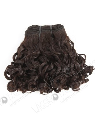 In Stock 7A Peruvian Virgin Hair 8" Double Draw Bouncy Curl Natural Color Machine Weft SM-627