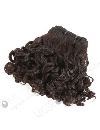 In Stock 7A Peruvian Virgin Hair 8" Double Draw Bouncy Curl Natural Color Machine Weft SM-627