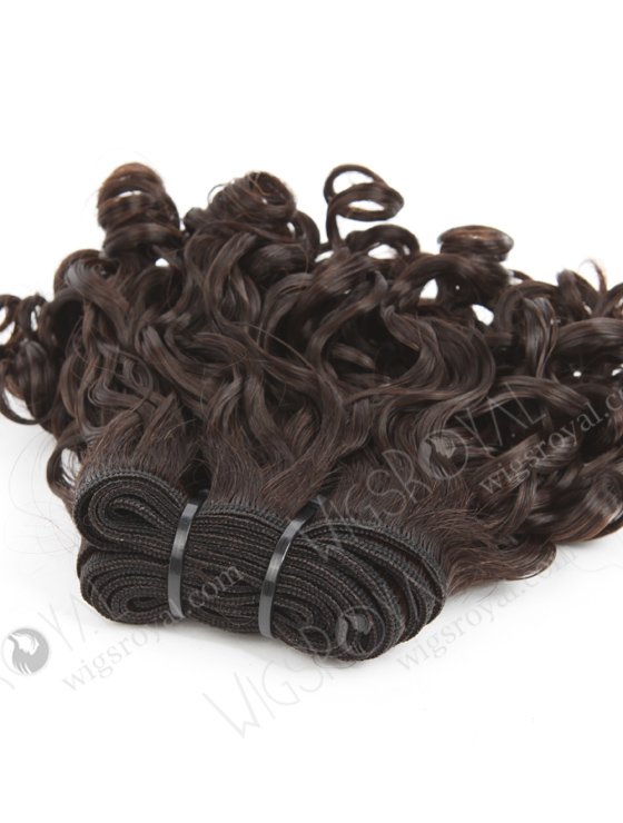 In Stock 7A Peruvian Virgin Hair 8" Double Draw Bouncy Curl Natural Color Machine Weft SM-627-16816
