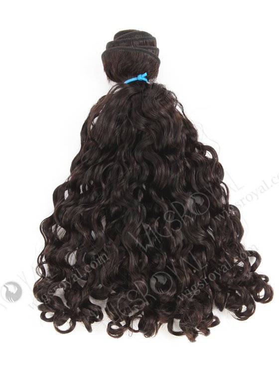 In Stock 7A Peruvian Virgin Hair 14" Double Drawn Looser Pissy Curl Color #2 Machine Weft SM-6148-16739