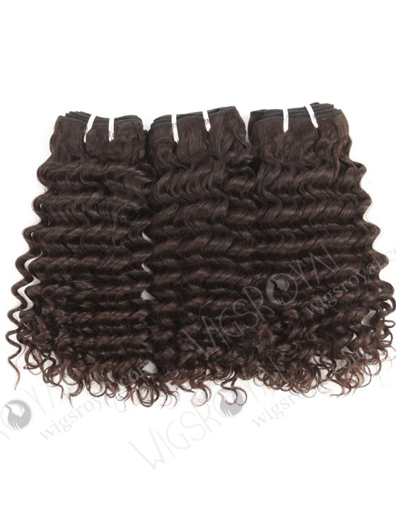 In Stock Brazilian Virgin Hair 14" Deep Wave Natural Color Machine Weft SM-4152-16775