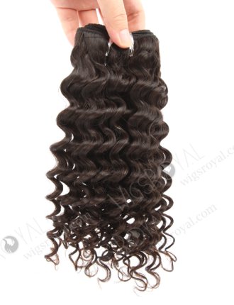 In Stock Brazilian Virgin Hair 14" Deep Wave Natural Color Machine Weft SM-4152