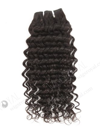 In Stock Brazilian Virgin Hair 16" Deep Wave Natural Color Machine Weft SM-4153