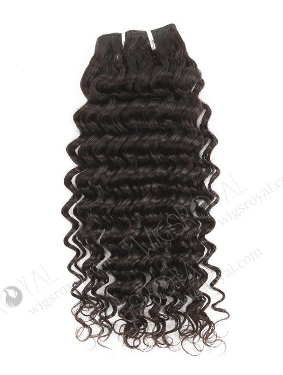 In Stock Brazilian Virgin Hair 16" Deep Wave Natural Color Machine Weft SM-4153-16765