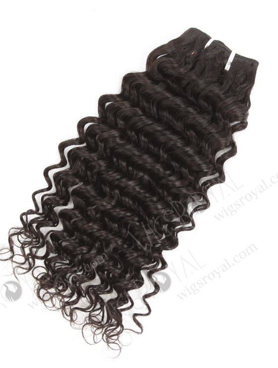 In Stock Brazilian Virgin Hair 16" Deep Wave Natural Color Machine Weft SM-4153-16766