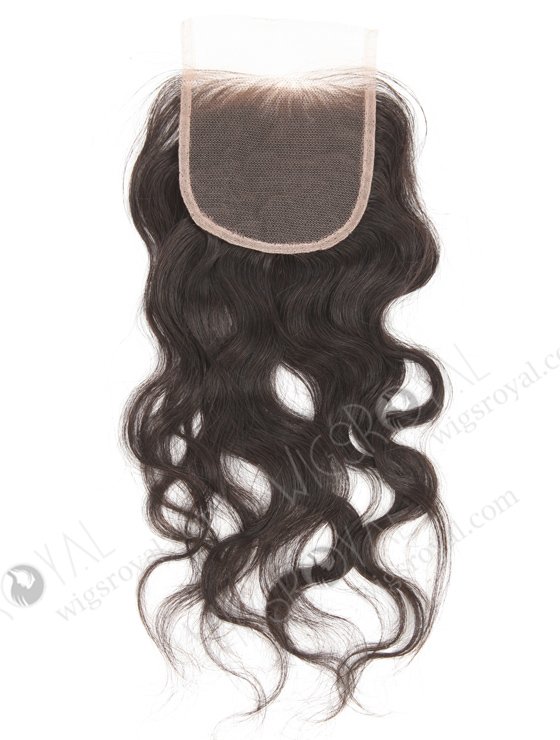 In Stock Indian Virgin Hair 12" Natural Wave Natural Color Top Closure STC-28