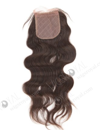 In Stock Malaysian Virgin Hair 14" Natural Straight Natural Color Silk Top Closure STC-74