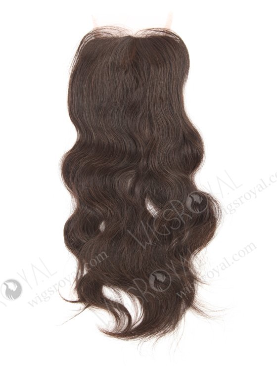 In Stock Brazilian Virgin Hair 12" Natural Wave Natural Color Silk Top Closure STC-46-16707