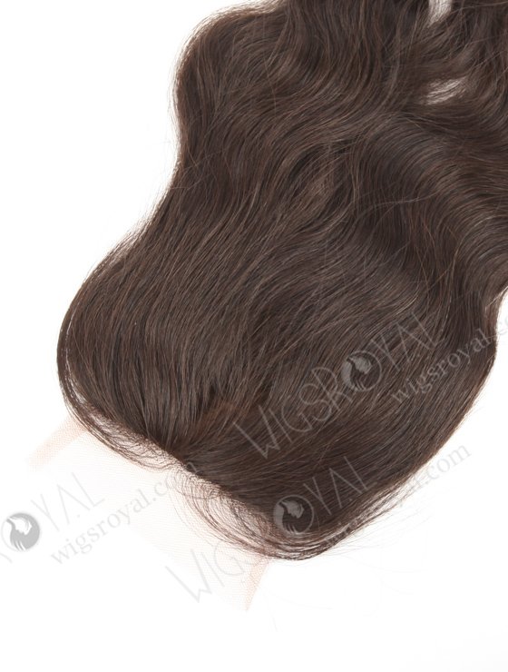 In Stock Brazilian Virgin Hair 12" Natural Wave Natural Color Silk Top Closure STC-46-16706