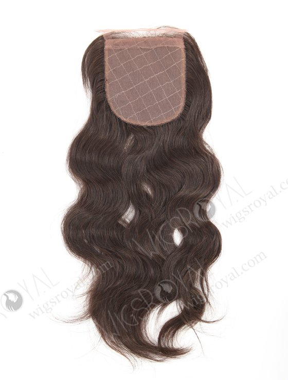 In Stock Brazilian Virgin Hair 12" Natural Wave Natural Color Silk Top Closure STC-46-16705