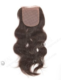 In Stock Brazilian Virgin Hair 12" Natural Wave Natural Color Silk Top Closure STC-46
