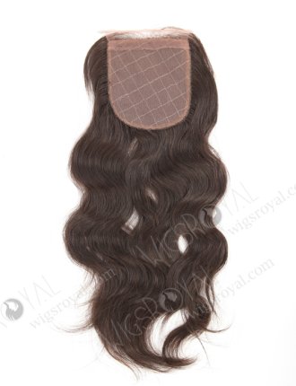 In Stock Brazilian Virgin Hair 12" Natural Wave Natural Color Silk Top Closure STC-46