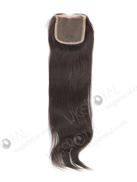 In Stock Indian Remy Hair 16" Straight #1B Color Top Closure STC-40-16698