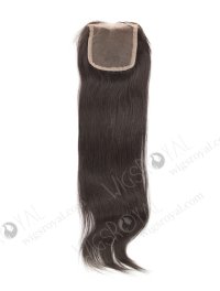 In Stock Indian Remy Hair 16" Straight #1B Color Top Closure STC-40