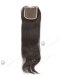 In Stock Indian Remy Hair 16" Straight #1B Color Top Closure STC-40