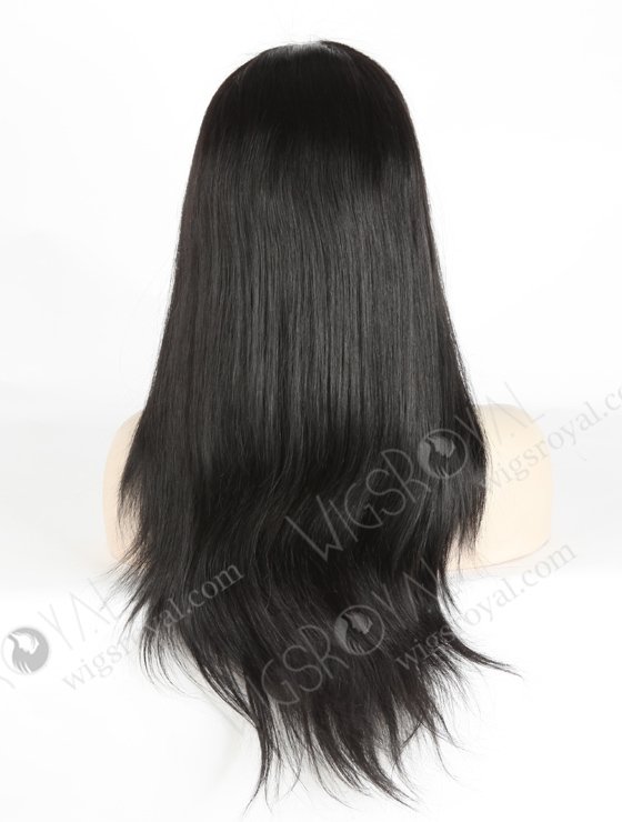 In Stock Indian Remy Hair 18" Straight 1# Color Full Lace Wig FLW-01387-17367