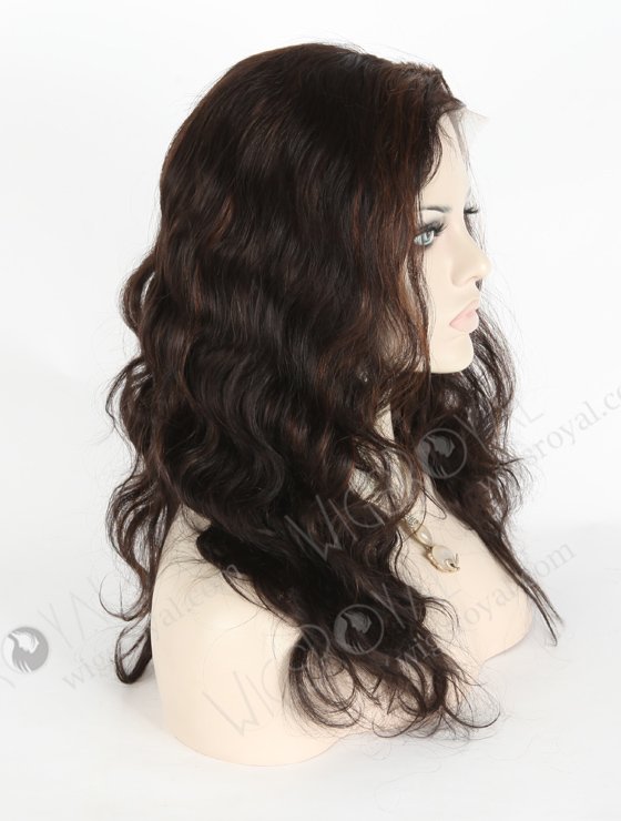 Lace Front Wigs With Highlights 16" Body Wave 1b/4# Highlighted Human Hair Wigs FLW-01293-17347