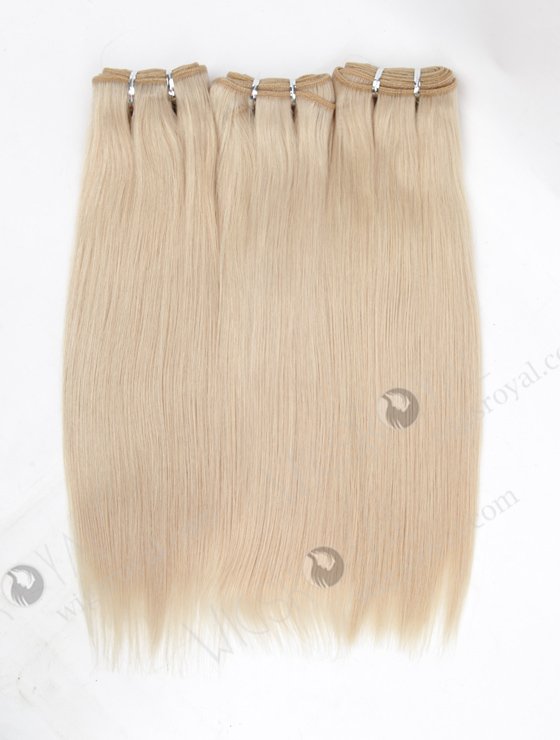 In Stock Malaysian Virgin Hair 14" Straight White Color Machine Weft SM-357-17106