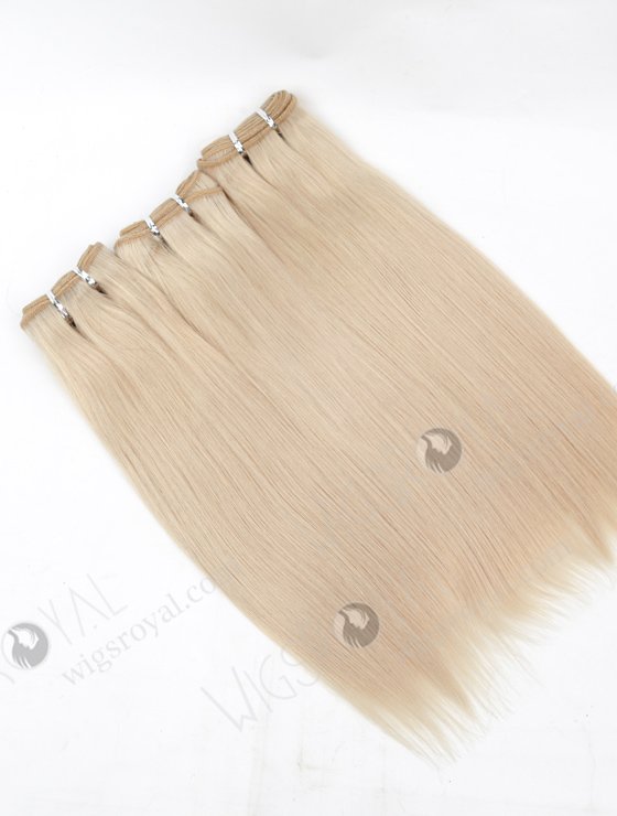 In Stock Malaysian Virgin Hair 14" Straight White Color Machine Weft SM-357-17107
