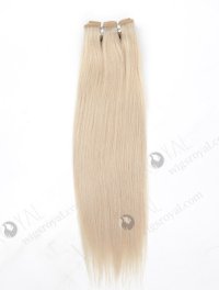 In Stock Malaysian Virgin Hair 14" Straight White Color Machine Weft SM-357