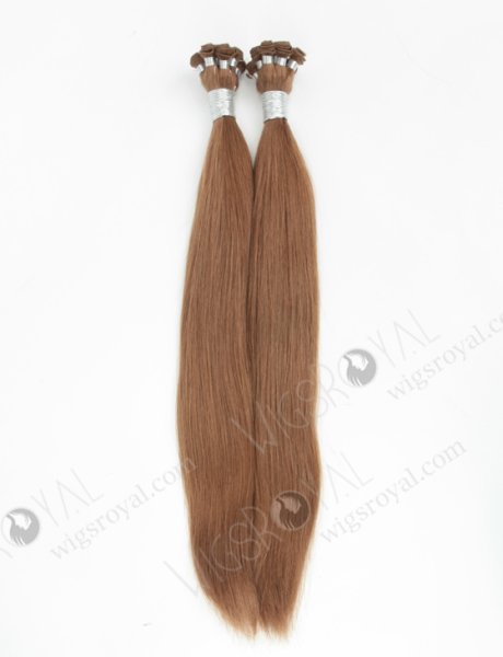 Natural Straight 20'' Cambodian Virgin 8A# Color Hand-tied Weft Hair Extensions WR-HTW-009