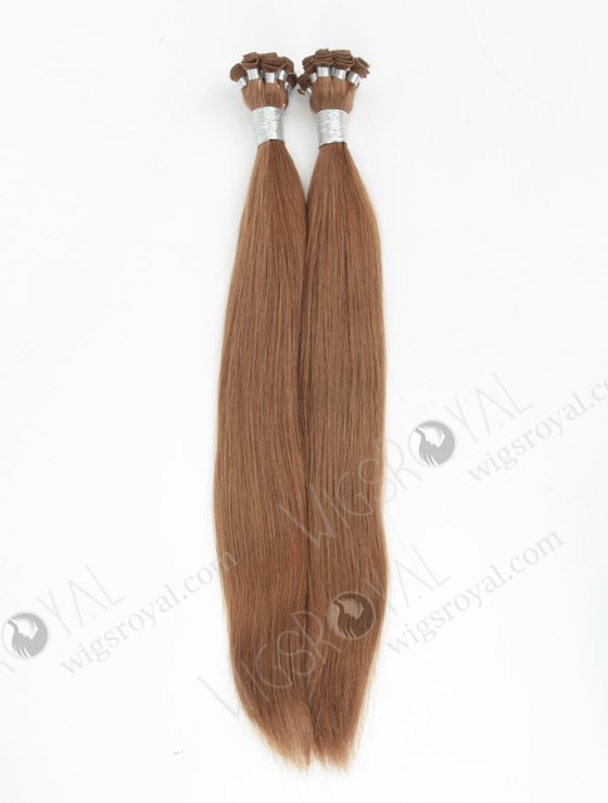 Natural Straight 20'' Cambodian Virgin 8A# Color Hand-tied Weft Hair Extensions WR-HTW-009-17102