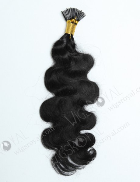 Wholesale I-tip hair extension 18" body wave #1 color WR-PH-003