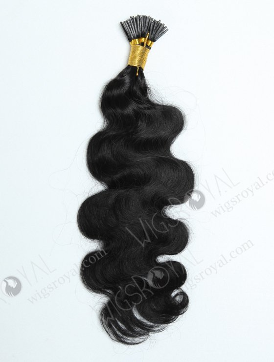 Wholesale I-tip hair extension 18" body wave #1 color WR-PH-003-16976
