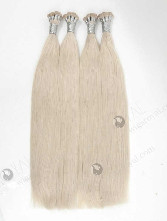 Cut Point White Color Brazilian Hair Hand Tied Weft WR-HTW-018-16989