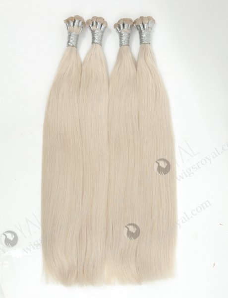 Cut Point White Color Brazilian Hair Hand Tied Weft WR-HTW-018
