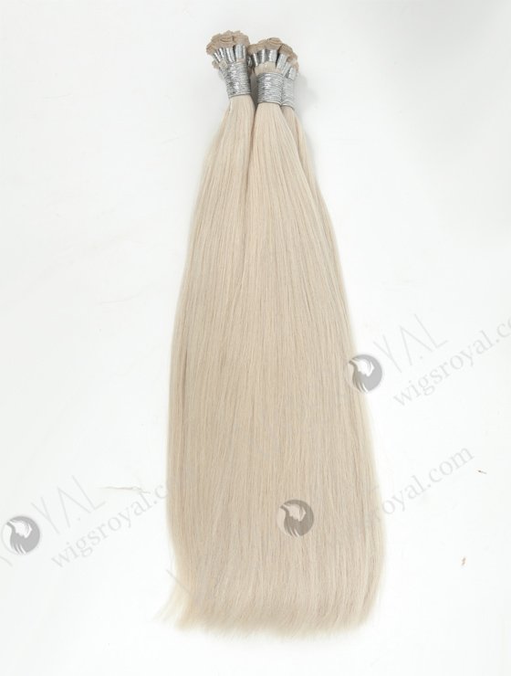 Cut Point White Color Brazilian Hair Hand Tied Weft WR-HTW-018-16990