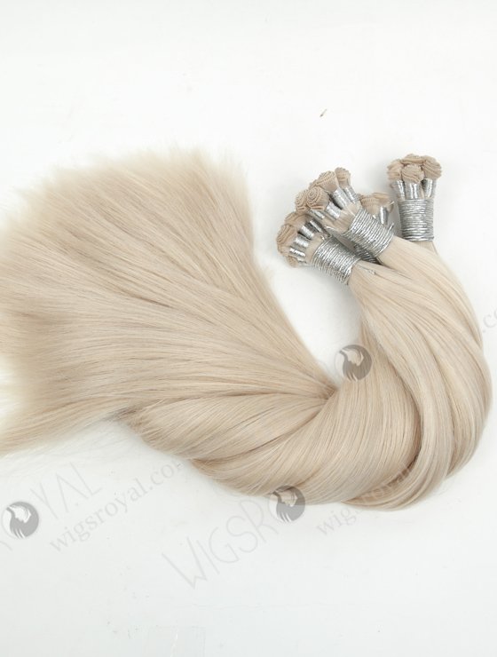 Cut Point White Color Brazilian Hair Hand Tied Weft WR-HTW-018-16994