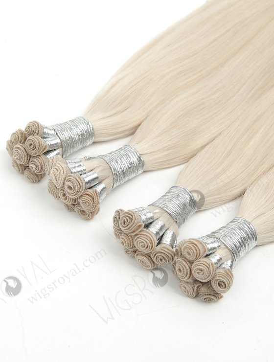 Cut Point White Color Brazilian Hair Hand Tied Weft WR-HTW-018-16995